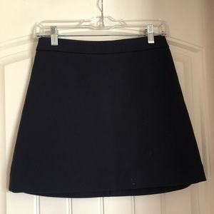 EXPRESS navy blue mini skirt